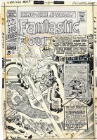 Fantastic Four Annual Issue 4 Page Cover Comic Art
